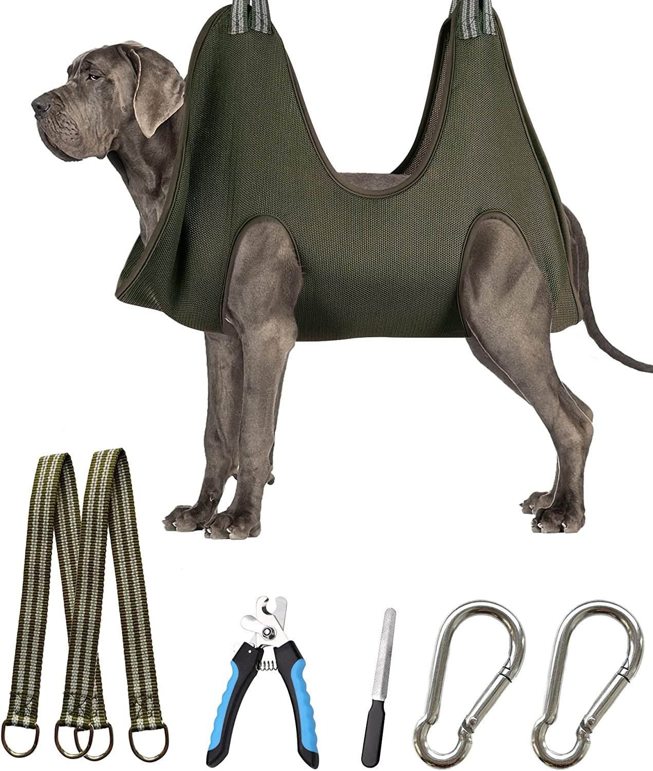 kkiimatt-10-in-1-pet-grooming-hammock-harness-with-nail-clippers-trimmer-nail-file-dog-hammock-grooming-sling-for-nail-trimming-clipping