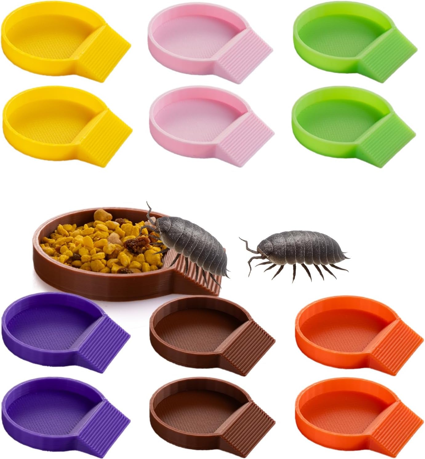 12-pack-feeding-dish-for-invertebrates-feeder-bowls-for-dubia-roaches-isopods-springtails-superworms-small-insects-more-mini-bowls-for-reptile-food-supplements