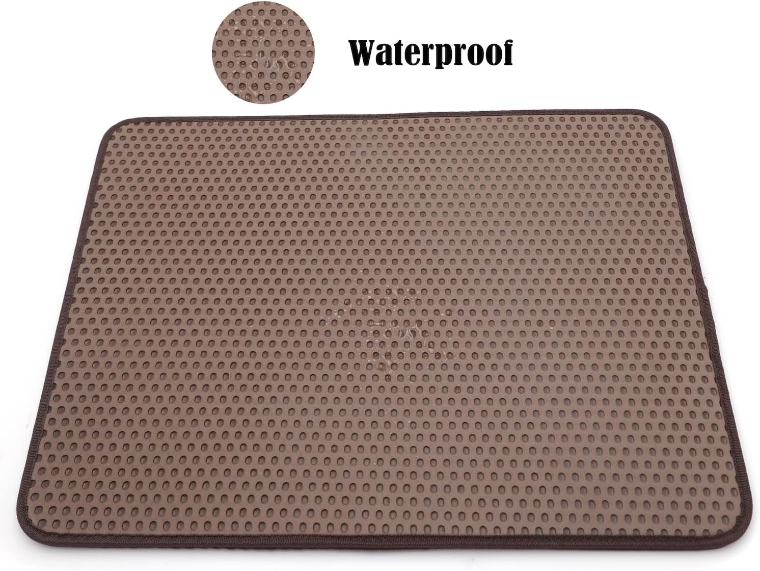 xkmt-animal-pet-supplies-cats-litter-housebreaking-30x40-brown-cat-litter-mat-double-layer-pad-trapper-folding-pad-eva-foam-rubber