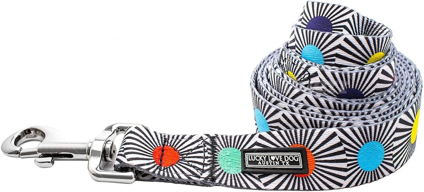 lucky-love-dog-leash-beautiful-vivid-patterns-durable-long-lasting-blackbird-large