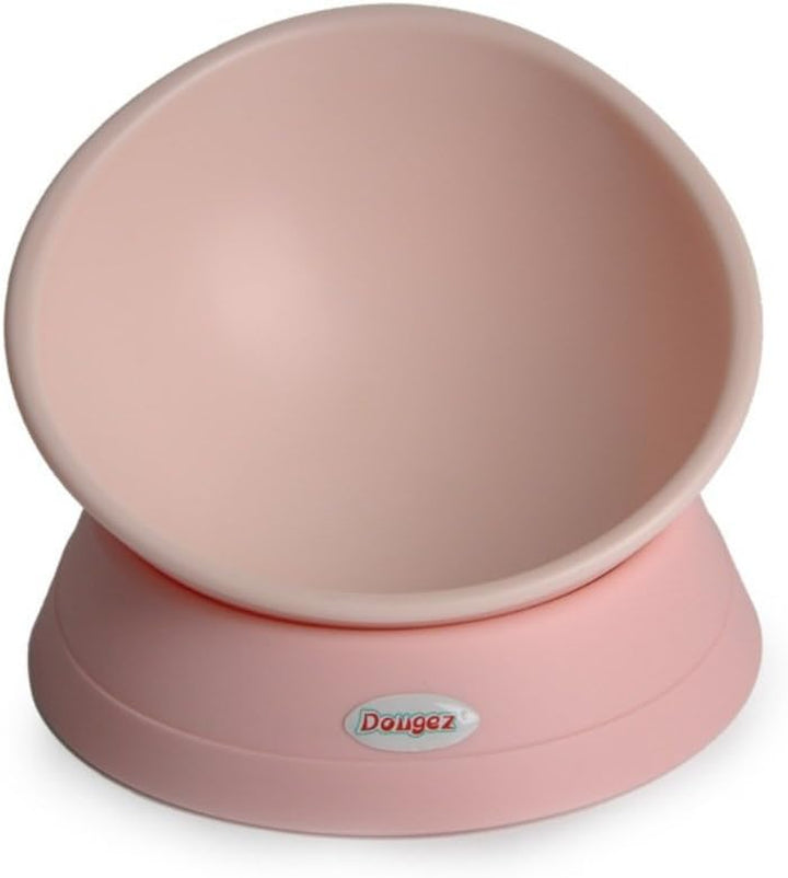 Ibard Dual Purpose Slanted Dog Cat Food Bowl Cat Dish Dog Bowl Pet Sterile Tableware Pet Feeding Watering Supplies (Light Pink)