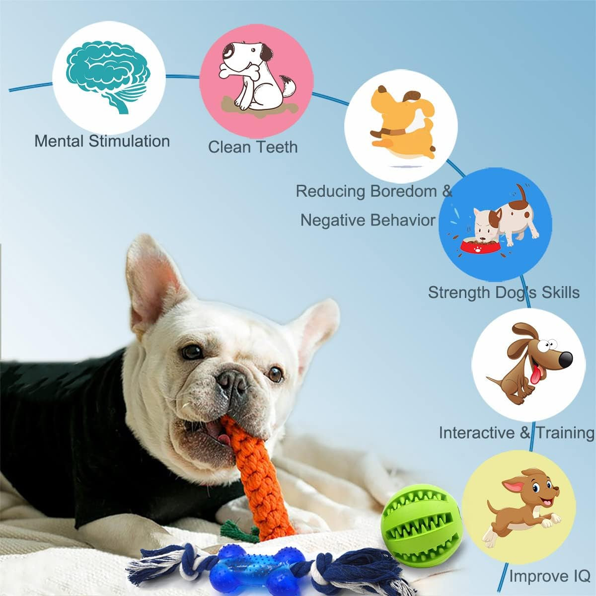 beiker-dog-teething-chew-toys-15-pack-small-medium-breed-puppy-toy-variety-dogs-rope-chew-toys-bundle-for-boredom-pet-interactive-squeaky-treat-dispensing-ball-for-puppies