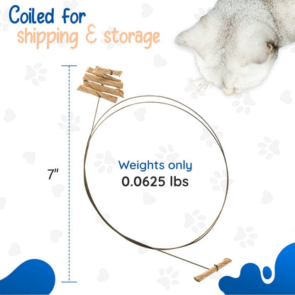 Cat Dancer Interactive Cat Toy - Fun and Fitness for Your Furry Friend - Engaging Paper Roll Attached with 30 Inches Flexible Spring Steel Wire for Playful Cats – 3 Pack3