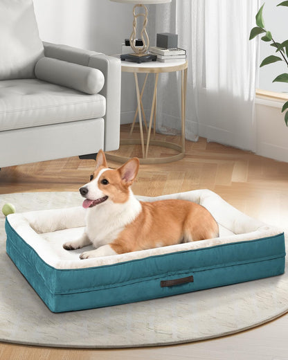Upvilla Orthopedic Dog Bed XL, Four-Sided Dog Sofa, Washable Cover, Gray11