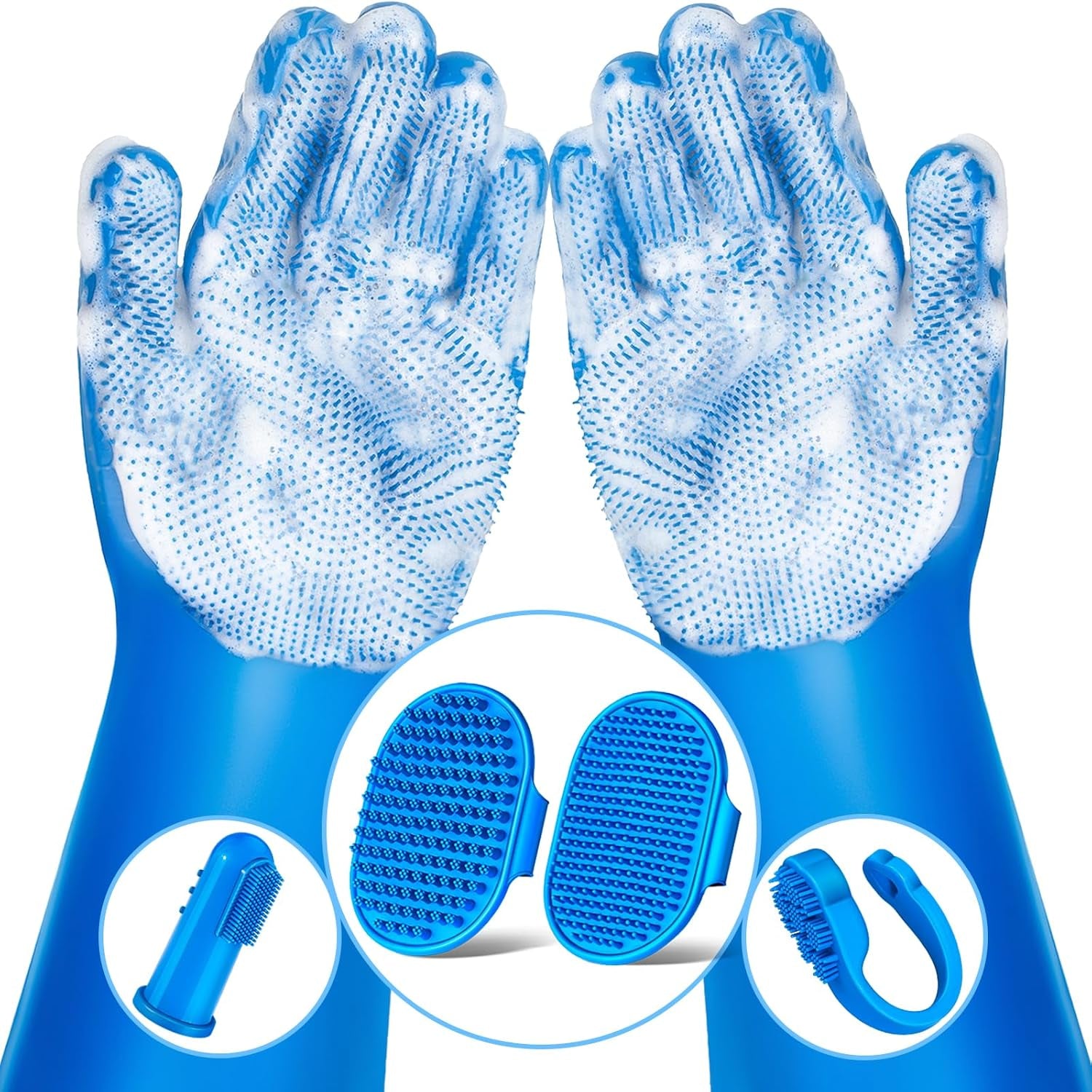 6pcs-grooming-bath-supplies-for-dogs-cats-dog-washing-gloves-dog-bath-brush-dog-shower-brush-pet-grooming-gloves-dog-grooming-kit-pet-supplies-for-showerhead-sprayer-navy-blue