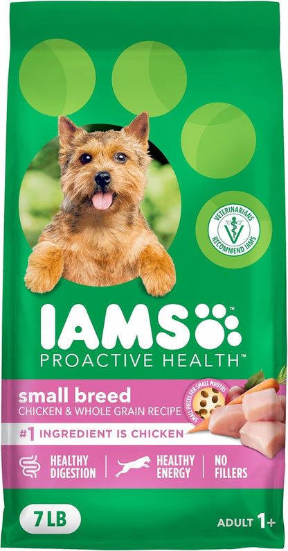 IAMS Proactive Health Small Breed Dry Dog Food, Chicken & Grain, 15 Lb | Real Chicken #1 Ingredient, Small Kibble for Small Mouths, Natural Fiber & Prebiotics, No Fillers or Artificial Flavors12