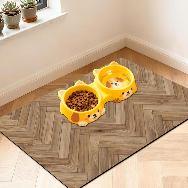 Pet Feeding Mat for Floors Cat Food Mat Waterproof Dog Food Mat and Water Absorbent Quick Dry Non Slip Mat for Cat Bowls36