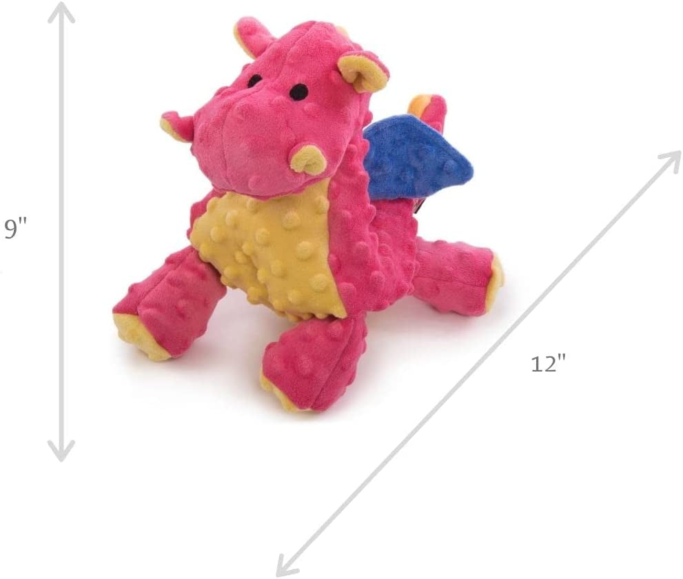 godog-bubble-plush-dragons-squeaky-dog-toy-chew-guard-technology-coral-large
