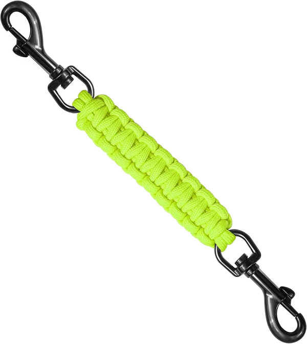 Dog Collar Safety Clip, Collar Companion, Handmade Backup Safety Strap, Double-Ended Clip Leash Connector, Suitable for Dog Harnesses, Prong, Pinch Collars (Pink, 1 Pack)12