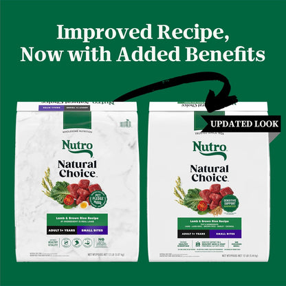 Nutro Natural Choice Small Bites Dry Dog Food, Lamb & Rice, 12 Lb | Non-Gmo, Real Lamb #1 Ingredient, No Corn, Wheat, Soy, Crafted in USA, Supports Energy, Bones, Muscles, Dental Health, Skin2