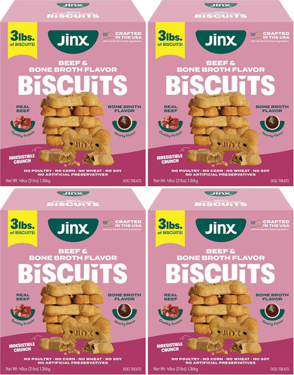 Jinx Dog Biscuits, Oven-Baked Dog Treats with Salmon Bone Broth, 16Oz | 1-Pack Crunchy & Healthy Dog Treat, Superfood-Rich with Real Salmon, Dog Cookies for Puppies, Adults & Senior Dogs15