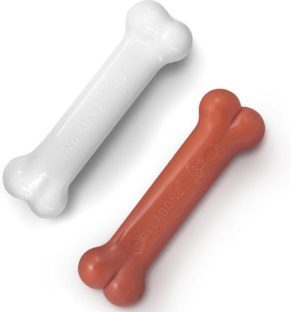 Nylabone Power Chew Original Bone Dog Chew Toys, Medium, 2 Count | Chicken and Bacon Flavor, Durable Chew Toys, Discourages Destructive Chewing, Long Lasting, for Dogs up to 35 Pounds1
