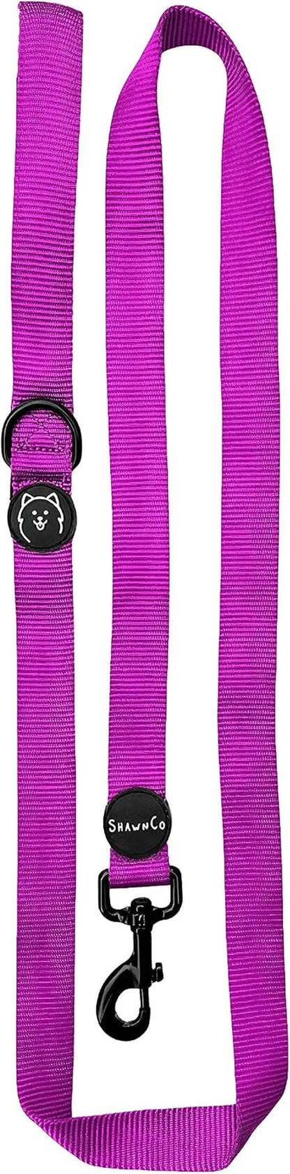 Shawnco Dream Walk Dog Leash- Premium, Nylon Pet Leash with Soft Neoprene Handle for Small, Medium and Large Dogs (ICY Lilac, M/L 6FT W/ 2 Handles)29