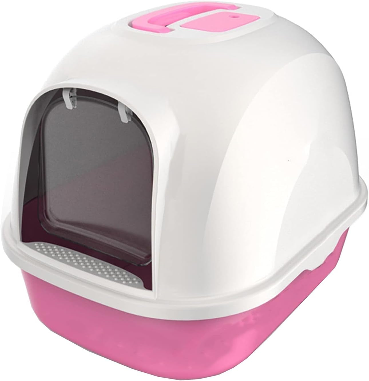 dog-potty-training-toilet-fully-enclosed-hooded-litter-pan-with-front-entry-odor-close-door-cat-litter-box-scoop-suppliea