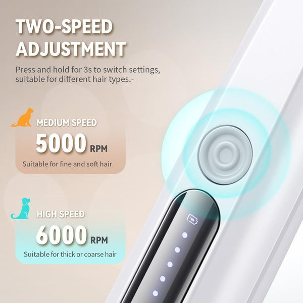 2026 New Pet Precision Trimmer, Dog Paw Trimmer with LED Light, Ultra Quiet | IP68 Waterproof, Dual-Speed Motor, Suit for Trimming Paw, Ear, Face, Butt, Eyebrows, USB Rechageble7