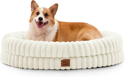 Chixnuggle Orthopedic Dog Bed, Washable Cover, Faux Fur Bolster Pet Couch | Waterproof,Egg Crate Foam,Non-Slip Bottom,For Small Medium Dogs,Dark Grey,30*24*7,Dog Sofa,Puppy Bed14