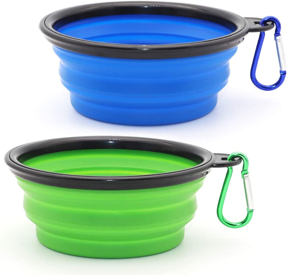 dog-bowl-pet-collapsible-bowls-2-pack-for-cats-dogs-portable-pet-feeding-watering-dish-for-walking-parking-traveling-with-2-carabiners-small-blue-green