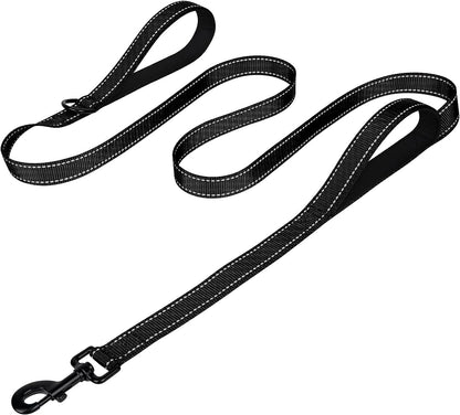 Joytale Reflective Dog Leash for Medium & Large Dogs, 6 FT X 1", Black | Heavy Duty Nylon Webbing, Padded Handle for Comfort, Visible at Night, for Walking & Training21