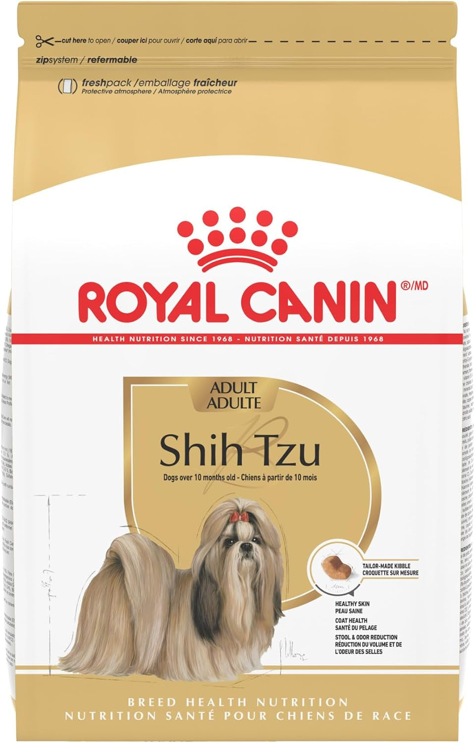 royal-canin-breed-health-nutrition-shih-tzu-adult-dry-dog-food-2-5-lb-bag-specialized-kibble-shape-supports-skin-and-coat-complete-and-balanced-nutrition-2-5-pound-bag