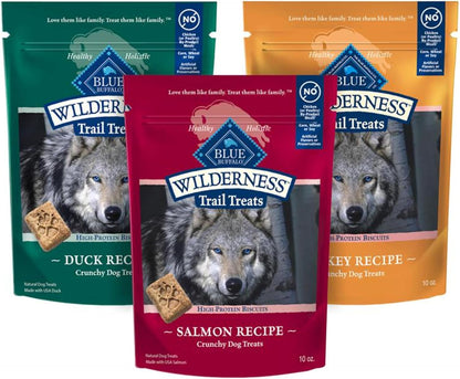 Blue Buffalo Wilderness Trail Treats Salmon Crunchy Dog Biscuits, Grain-Free & High-Protein, Bite-Sized Training Treats Made with Real Salmon & Natural Ingredients, 24-Oz Bag11