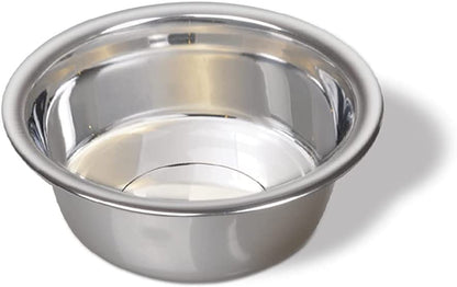 Van Ness Pets Medium Lightweight Stainless Steel Dog Bowl, 32 OZ Food and Water Dish, Natural5