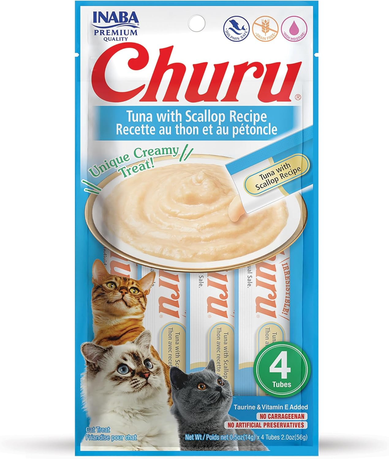 inaba-churu-cat-treats-grain-free-lickable-squeezable-creamy-puree-cat-treat-topper-with-vitamin-e-taurine-0-5-ounces-each-tube-4-tubes-tuna-with-salmon-recipe