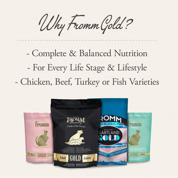Fromm Puppy Gold Premium Dry Dog Food - Dry Puppy Food for Medium & Small Breeds - Chicken Recipe - 5 Lb5