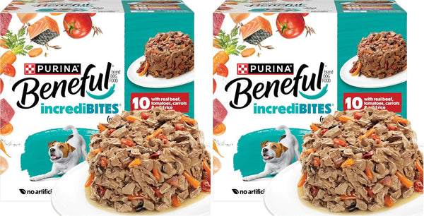Beneful Purina Small Breed Wet Dog Food Variety Pack, Incredibites with Real Beef, Chicken and Salmon - (Pack of 30) 3 Oz. Cans11
