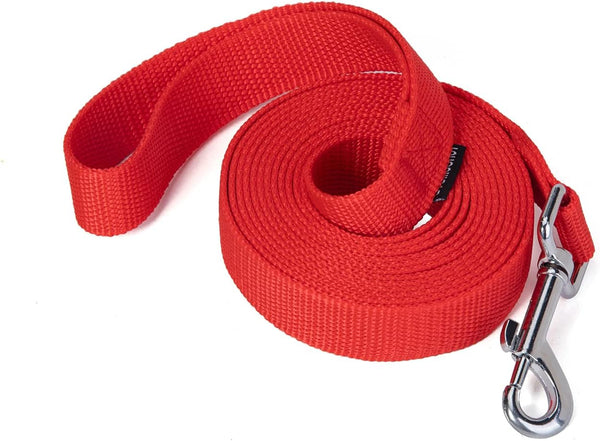 Strong Durable Nylon 10Ft Long Dog Training Leash, Traction Rope, 1 Inch Wide, for Small and Medium Dog (Black, 10 Feet)31