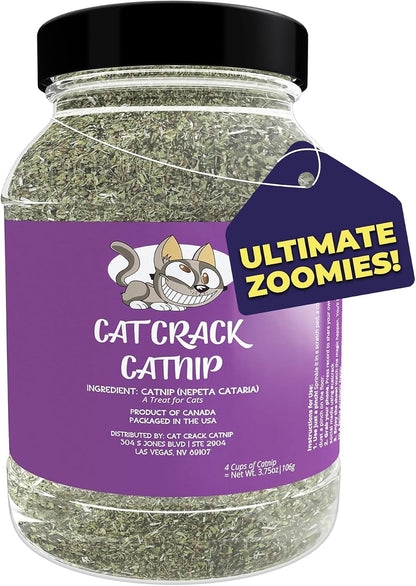 Cat Crack Catnip, Zoomie-Inducing Cat Nip, 100% Natural North American Made | 100% Natural, Safe & Non-Addictive Catnip Treats Used to Supplement Cat Nip Toys, Spray, & Accessories (1 Cup)7