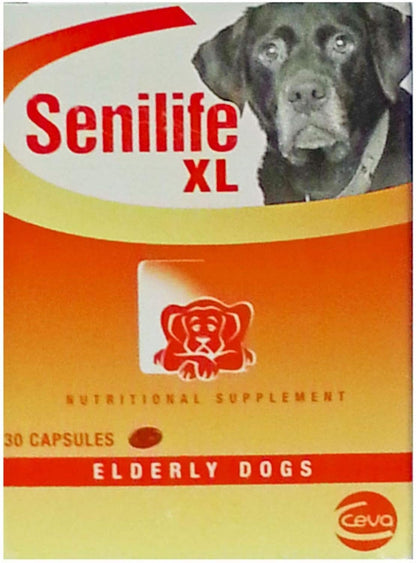 Senilife XL Cognitive Support Capsules for Senior Dogs, Brain Health & Cognitive Function Supplement for Large Breeds, Supports Memory, Learning & Mental Alertness, 30 Capsules1