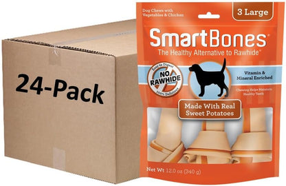 Smartbones Dog Chews, Treat Your Dog to Rawhide-Free Dog Bones, Made with Real Meat and Vegetables, 3 Large17