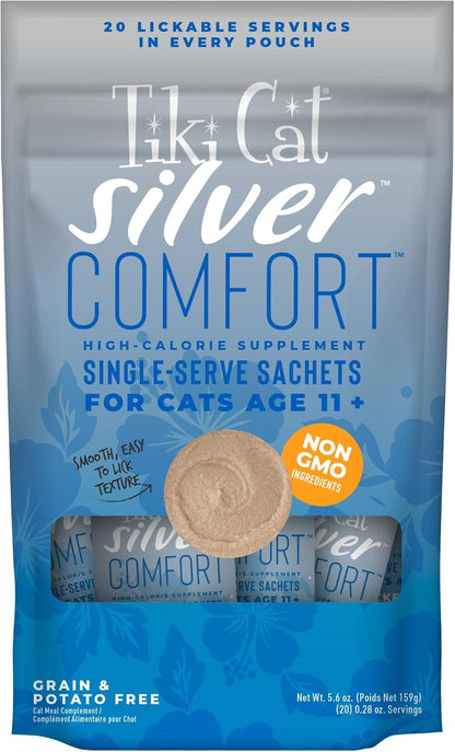 Tiki Cat® Silverâ„¢ Comfort Chicken & Chicken Liver Recipe 5.6 Oz. (20/.28Oz) (20 Sachets)1