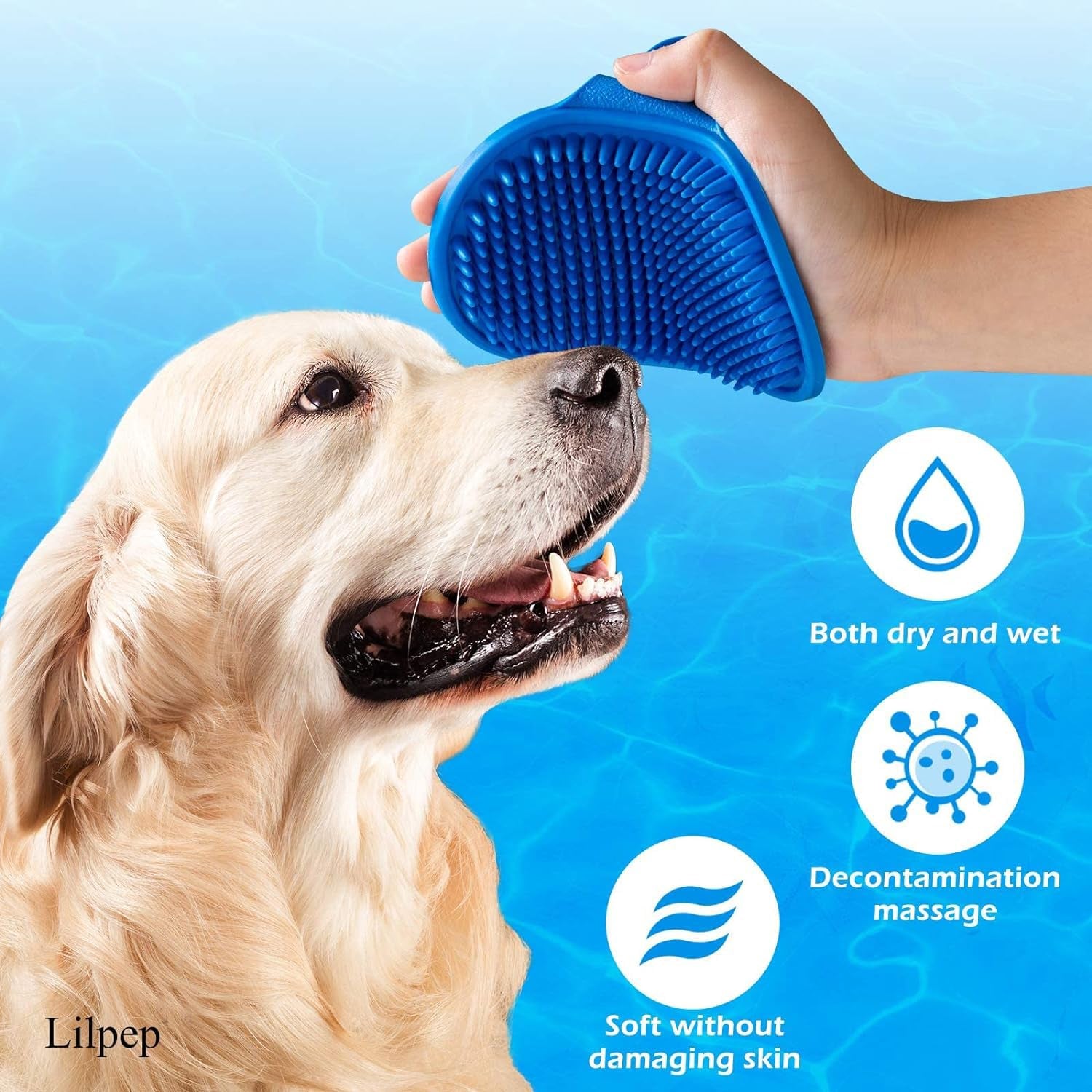 dog-grooming-brush-lilpep-pet-shampoo-bath-brush-soothing-massage-rubber-comb-with-adjustable-ring-handle-for-long-short-haired-dogs-and-cats-blue-green-pack-of-2