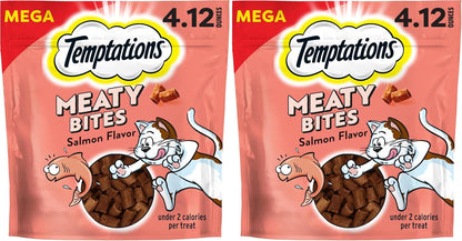 Temptations Meaty Bites Savory and Soft Cat Treats, Chicken Flavor, 4.12 Oz | Real Meat, High Protein, under 2 Calories per Treat, Resealable Stay-Fresh Pouch, Use as Snack or Food Topper13