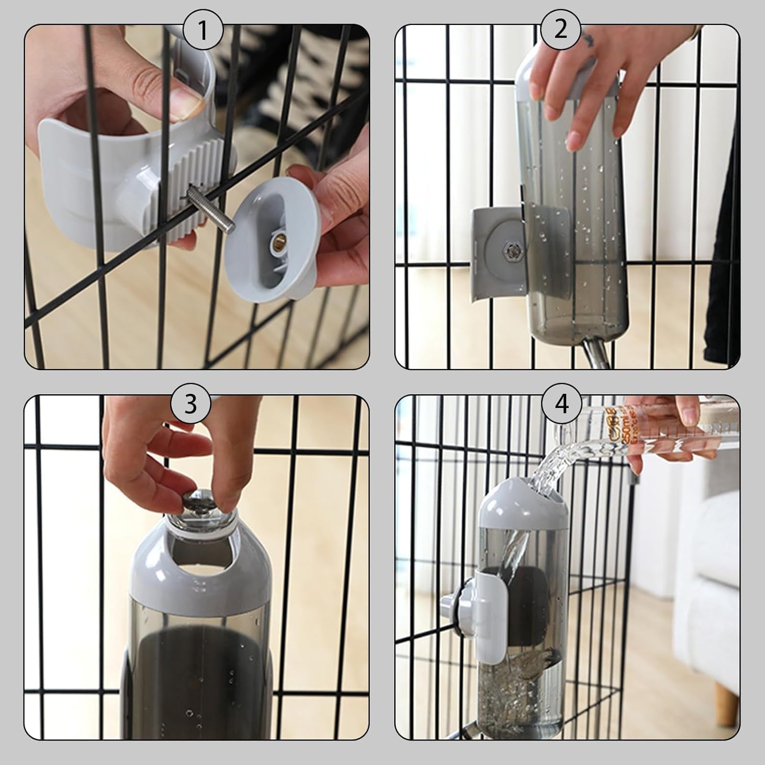 pet-water-bottle-hanging-dog-water-dispenser-kennel-drinker-kettle-feeder-bpa-free-cage-crate-hutch-puppy-cat-rabbit-17oz-gray