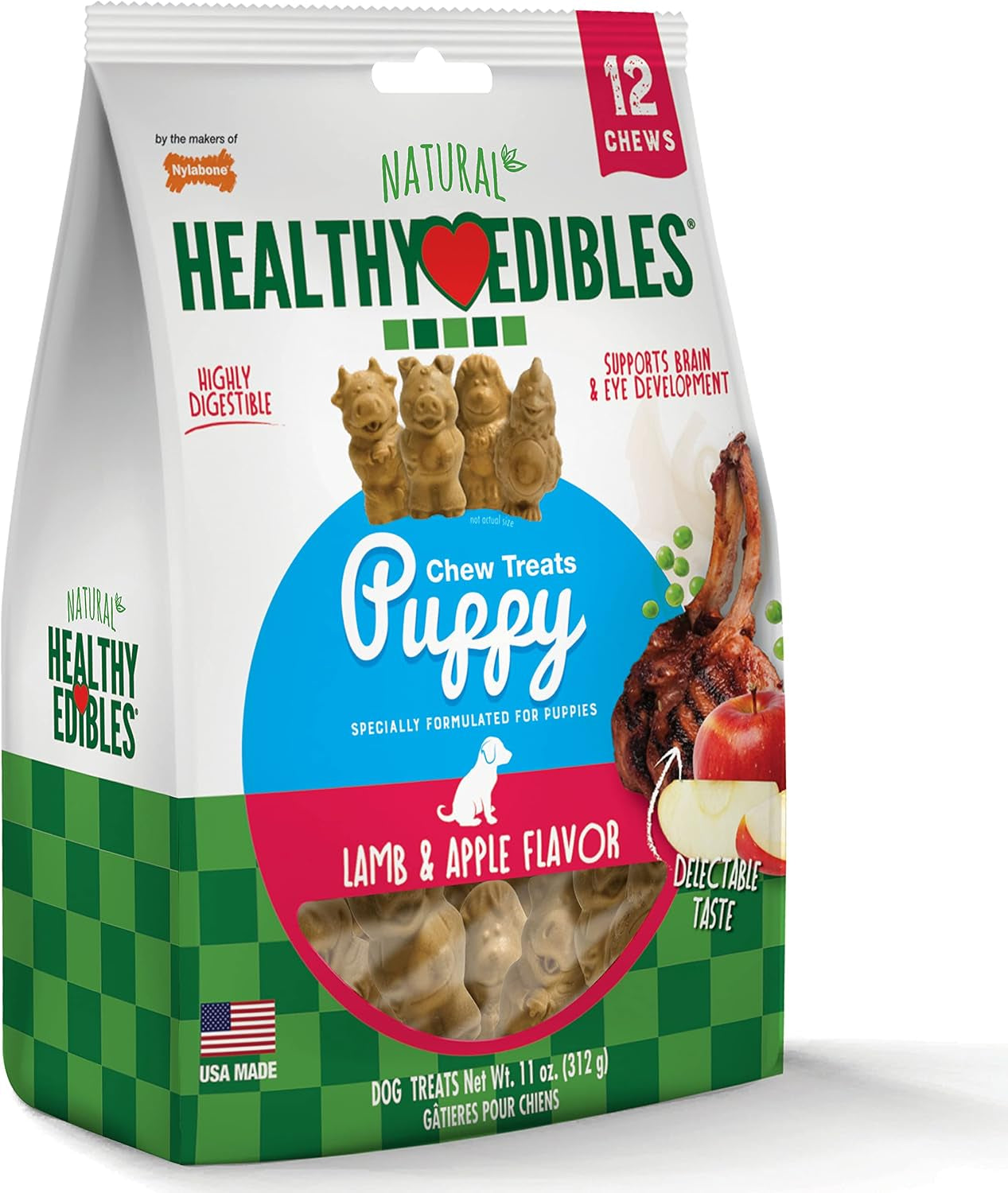 nylabone-healthy-edibles-puppy-dog-treats-lamb-apple-flavor-12-count-natural-puppy-treats-usa-made-highly-digestible-vet-recommended-small-dog-treats-for-puppies-up-to-25-lbs