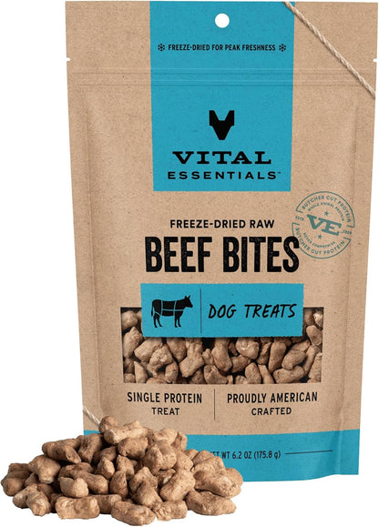 Vital Essentials Freeze Dried Dog Treats, Salmon Bites, 2.5 Oz Bag | Single Animal Protein, Premium Quality, Grain-Free Training Treats, USA Made with U.S. & Globally Sourced Ingredients13