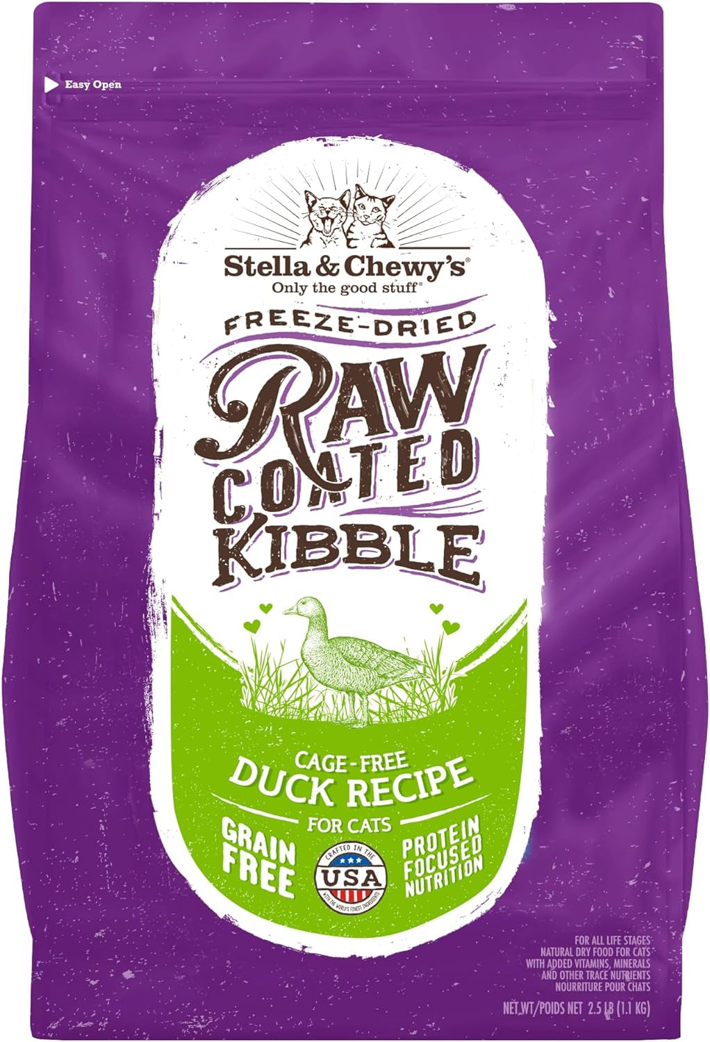 stella-chewys-raw-coated-cat-food-high-protein-grain-free-kibble-with-cage-free-chicken-premium-digestive-support-with-probiotics-natural-small-kibble-perfect-for-picky-eaters-2-5lb-bag