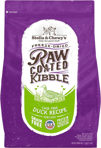 Stella & Chewy'S Raw Coated Cat Food - High Protein, Grain-Free Kibble with Cage-Free Chicken - Premium Digestive Support with Probiotics - Natural Small Kibble - Perfect for Picky Eaters - 2.5Lb Bag11