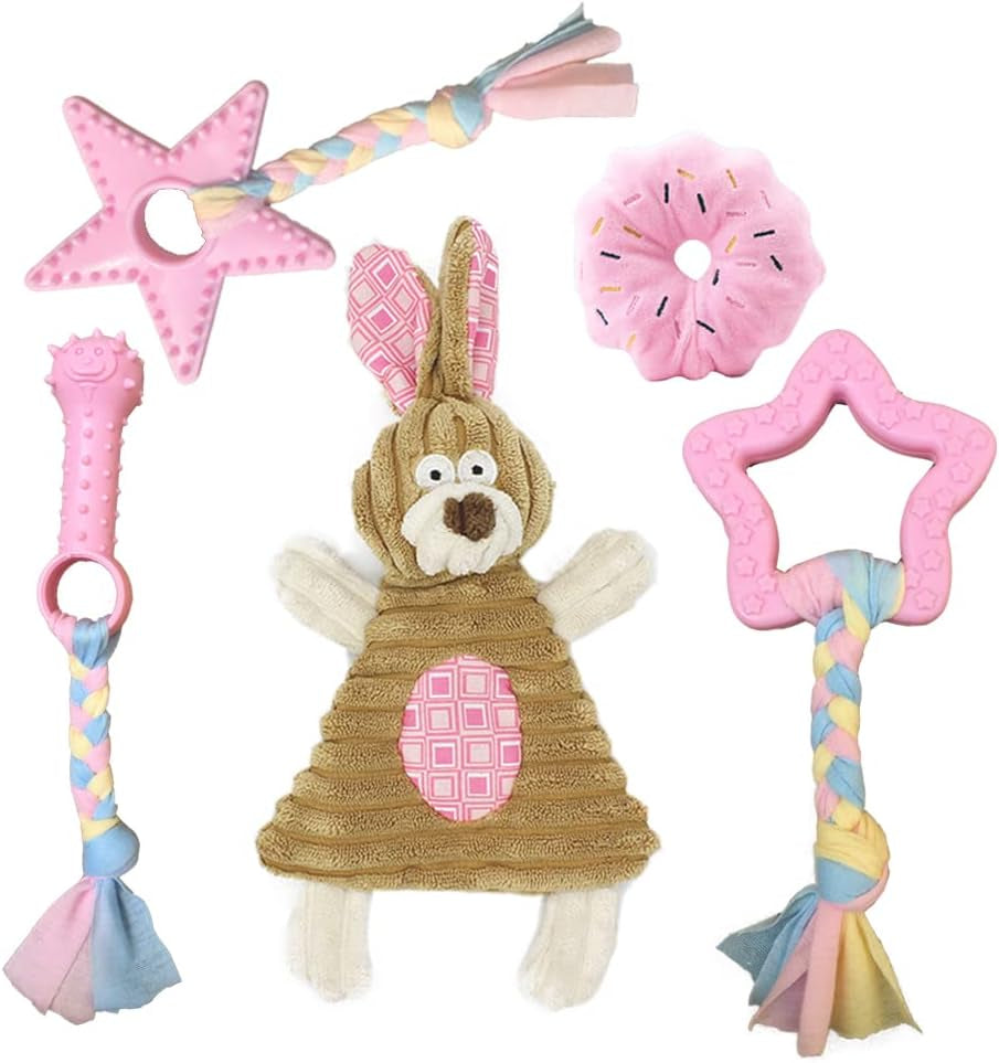 volacopets-puppy-toys-for-teething-puppy-chew-toys-for-small-dogs-crinkle-dog-toys-small-breed-boredom-and-stimulating-dog-toys-for-small-dogs-pink-5-pack