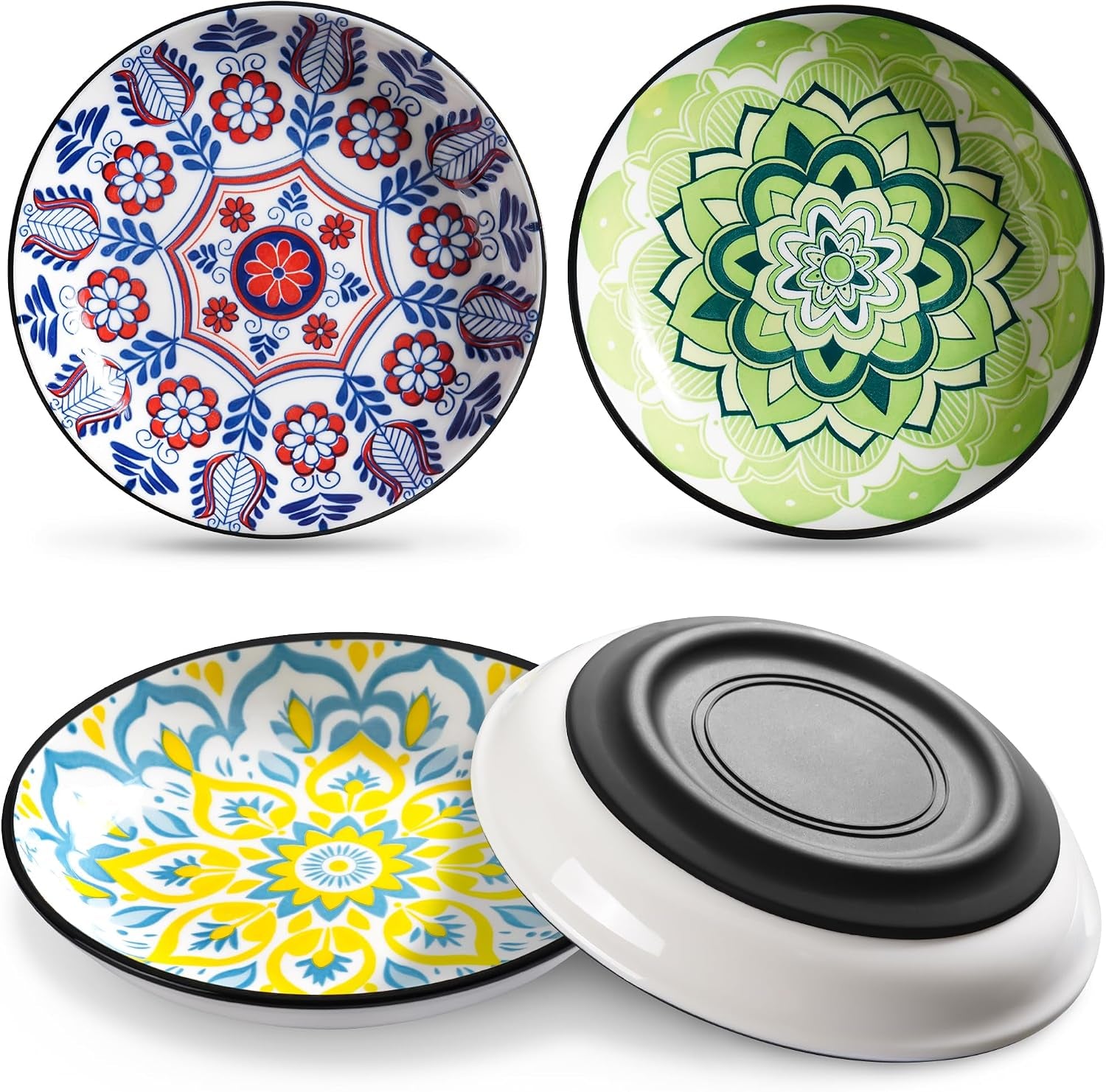 wroswt-no-spill-cat-bowls-cat-food-bowl-anti-whisker-fatigue-healthy-ceramic-cats-dishes-set-for-indoor-cats-shallow-wide-kitten-plates-for-food-and-water-non-slip-silicone-bottom-3-pack