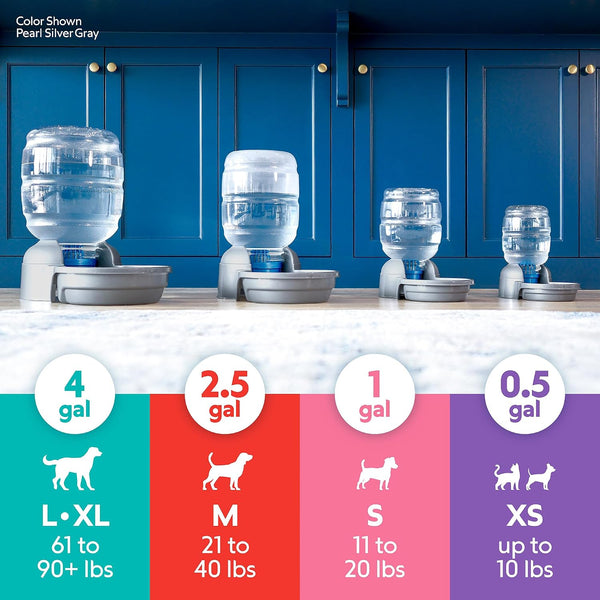 Petmate Replendish Automatic Dog Water Dispenser Gravity Pet Waterer with Microban Protection Base, 100% BPA Free - 4 Gallon, Wide Mouth Bowl, with 2 Extra Filters13