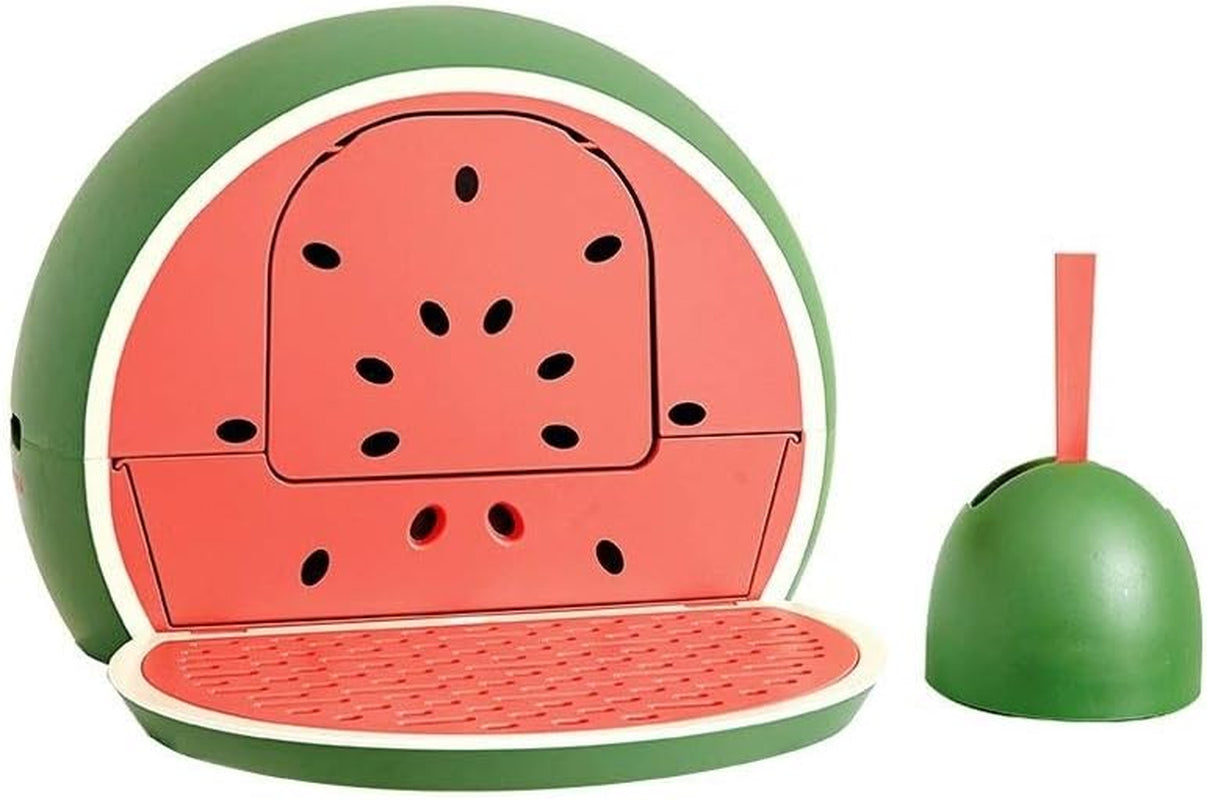 dog-potty-training-toilet-creative-watermelon-litter-box-fully-enclosed-cat-toilet-large-drawer-supplies-cat-litter-panb