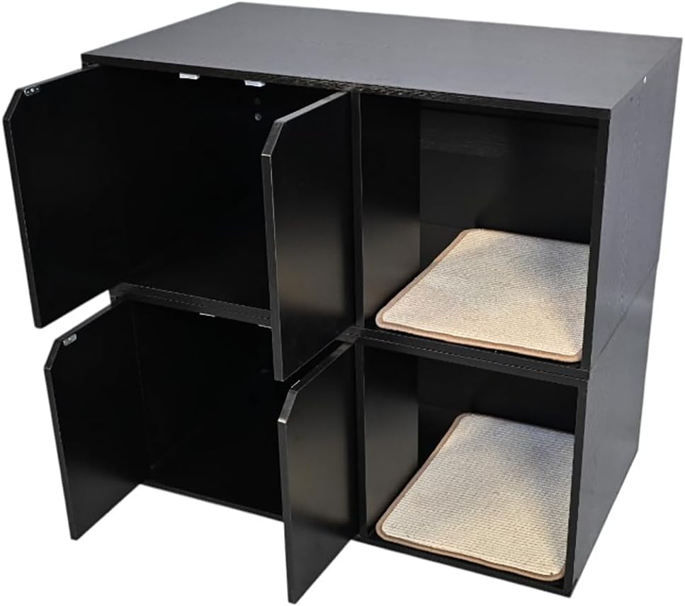 35-83-black-cat-litter-box-enclosure-hidden-furniture-with-scratching-pad-modern-indoor-cat-house