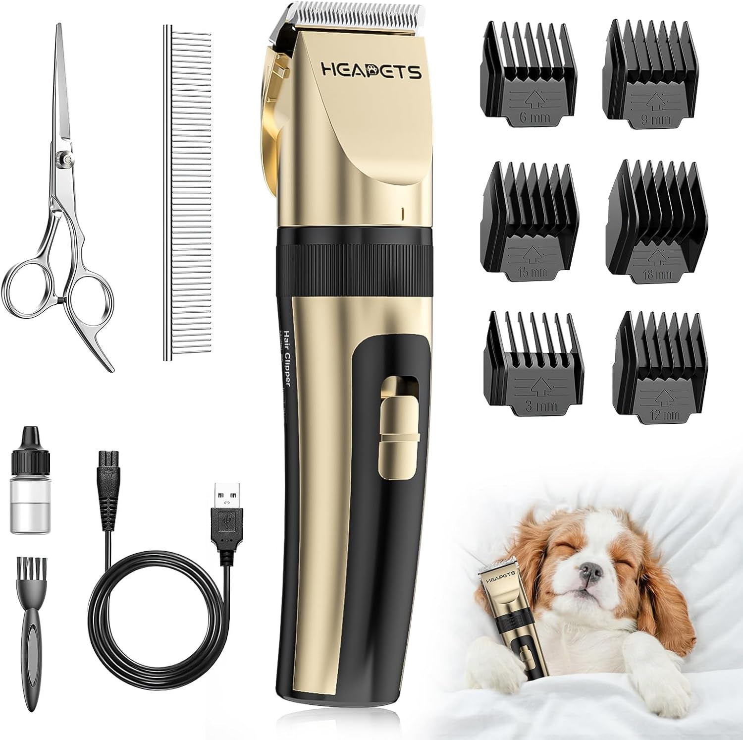 heapets-dog-grooming-clippers-low-noise-electric-quiet-adjustable-clipper-comb-rechargeable-cordless-dog-hair-clippers-for-dogs-cats-pets-gold