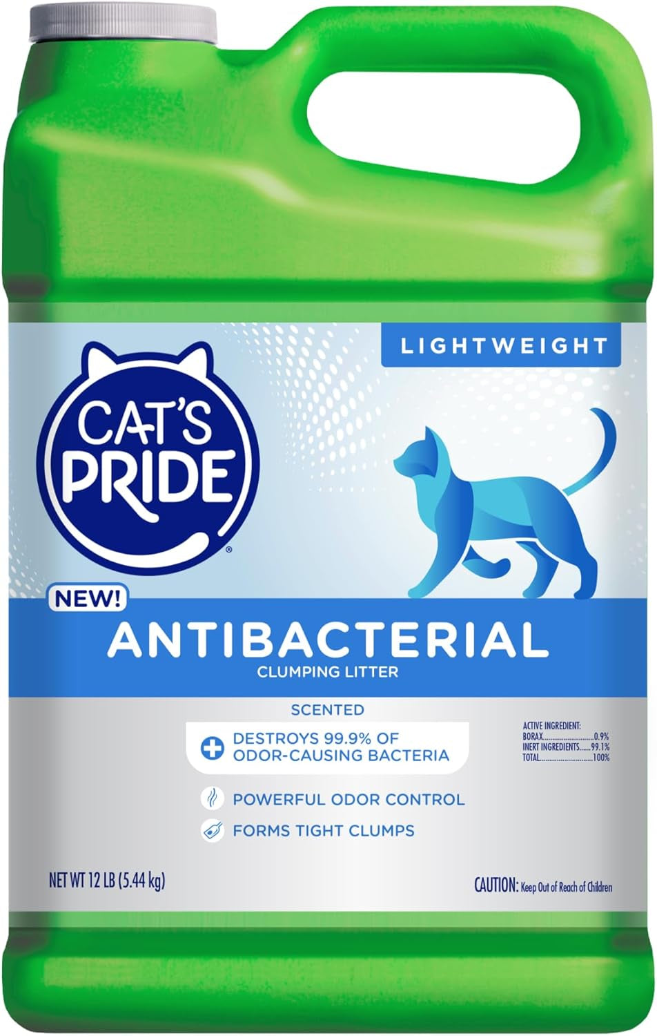 cats-pride-antibacterial-cat-litter-destroys-99-9-of-odor-causing-bacteria-powerful-odor-control-premium-lightweight-clumping-litter-scented-12-pounds