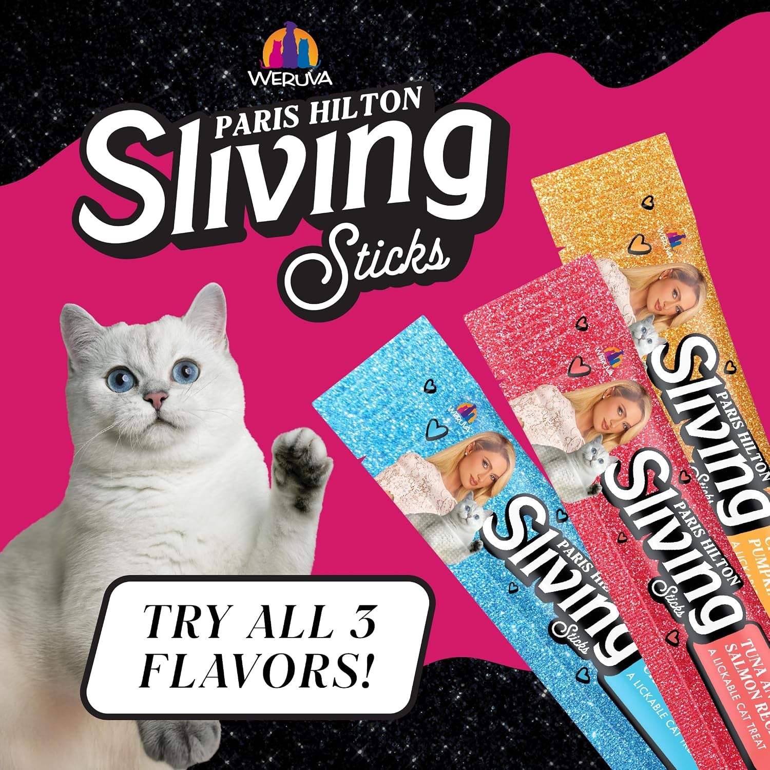 weruva-paris-hilton-pamper-like-paris-sliving-sticks-chicken-0-5oz-lickable-cat-treats-pack-of-5