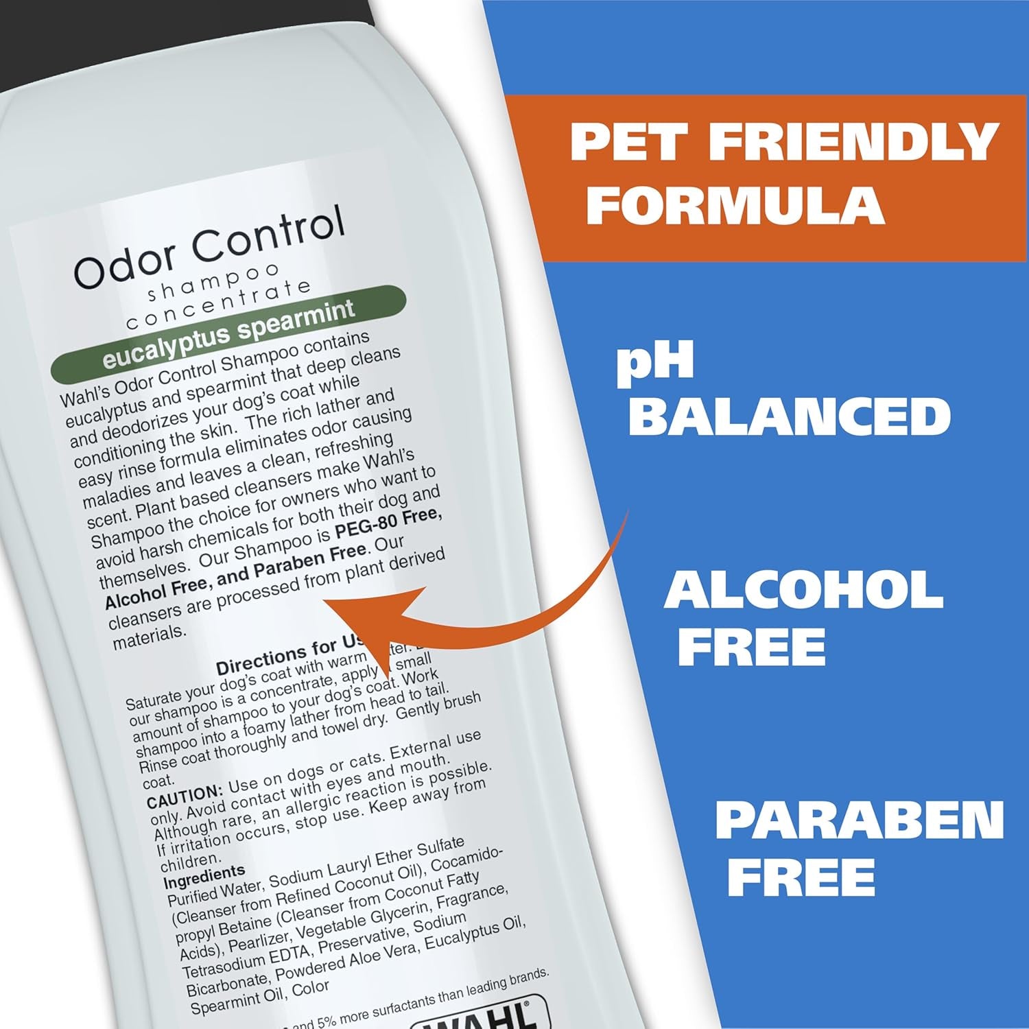 wahl-usa-odor-control-shampoo-for-dogs-pets-eucalyptus-spearmint-animal-deodorizer-for-cleaning-freshening-24-oz-model-820003a
