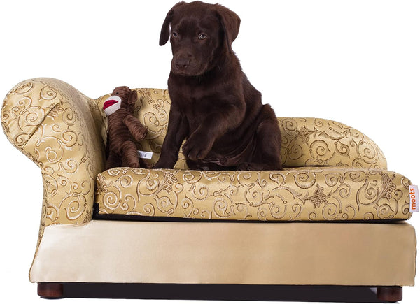Moots Furry Pet Lounge, Pet Bed with 2 Pillows, Deluxe Sofa for Dogs, Easy to Coordinate, Stylish and Cleanable Dog Sofa, Couch - Charcoal, Large8